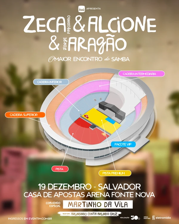 Mapa da festa por Reprodução