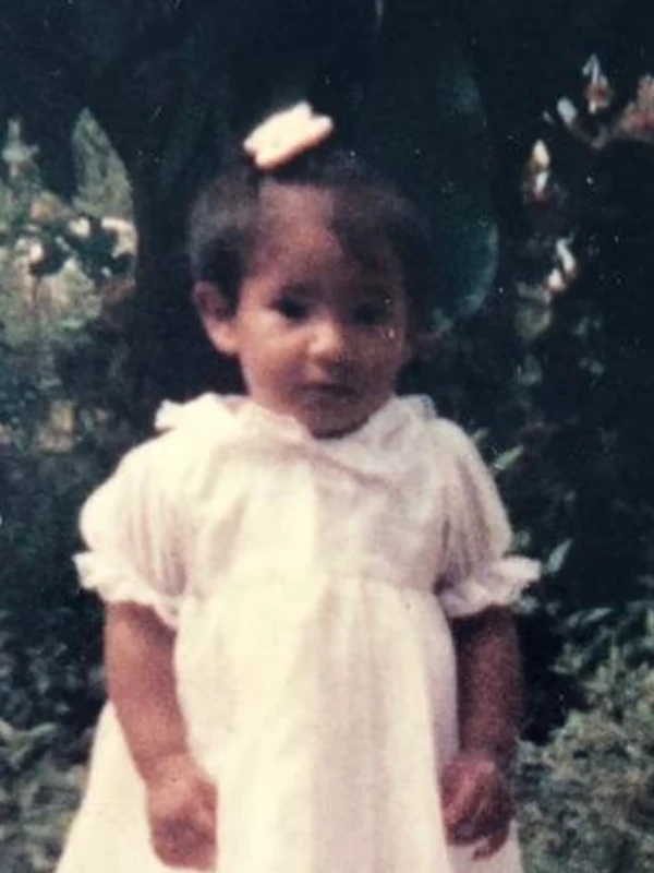 Marciele, do BBB 26, na infância por Reprodução/Redes Sociais 