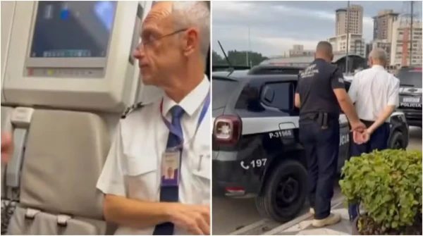 Piloto foi preso no avião