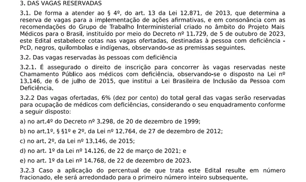 Edital Mais medicos FEV/26 por Edital SGTS