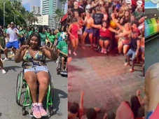 Imagem - Foliona em cadeira de rodas que 'sumiu' em pipoca de Xanddy diz que está bem após furto: 'Faria tudo de novo'