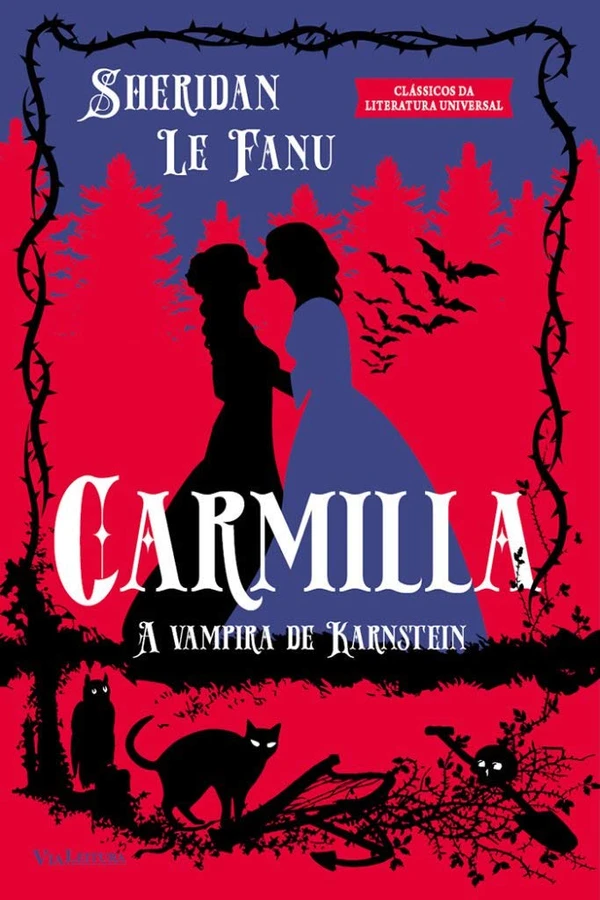 Carmilla: A Vampira de Karnstein, de Joseph Thomas Sheridan Le Fanu (Via Leitura). A obra é narrada por Laura, jovem que vive isolada com o pai em um castelo na Estíria – região do antigo império austro-húngaro. Uma hóspede inesperada, entretanto, despertará os sentimentos amorosos da jovem Laura, ao mesmo tempo que lhe causará certo terror ao trazer de volta antigos pesadelos da infância. por Reprodução