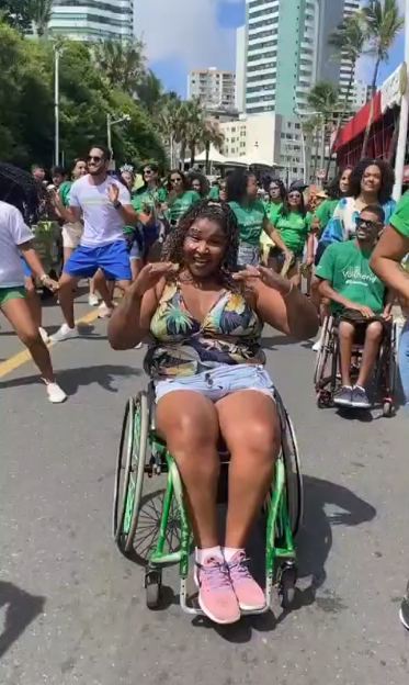 Cleuma Gonzales é paratleta e tem 43 anos por Reprodução