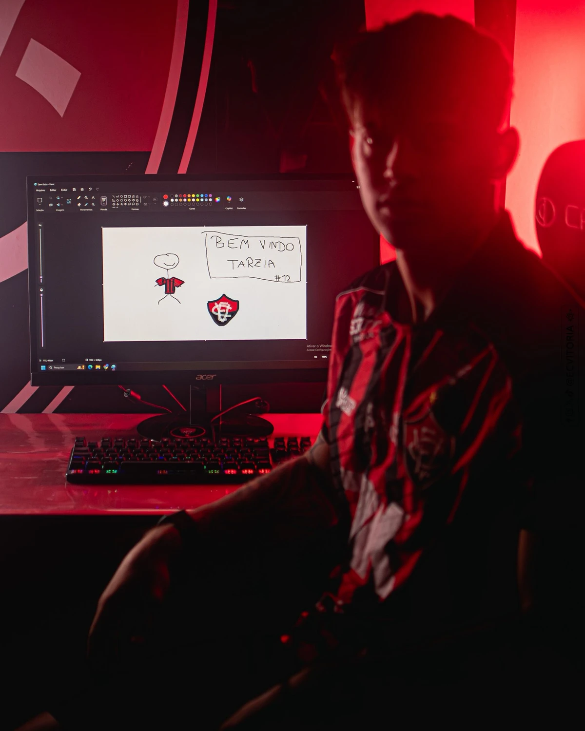 Diego Tarzia, novo reforço do Vitória por Victor Ferreira/ECV