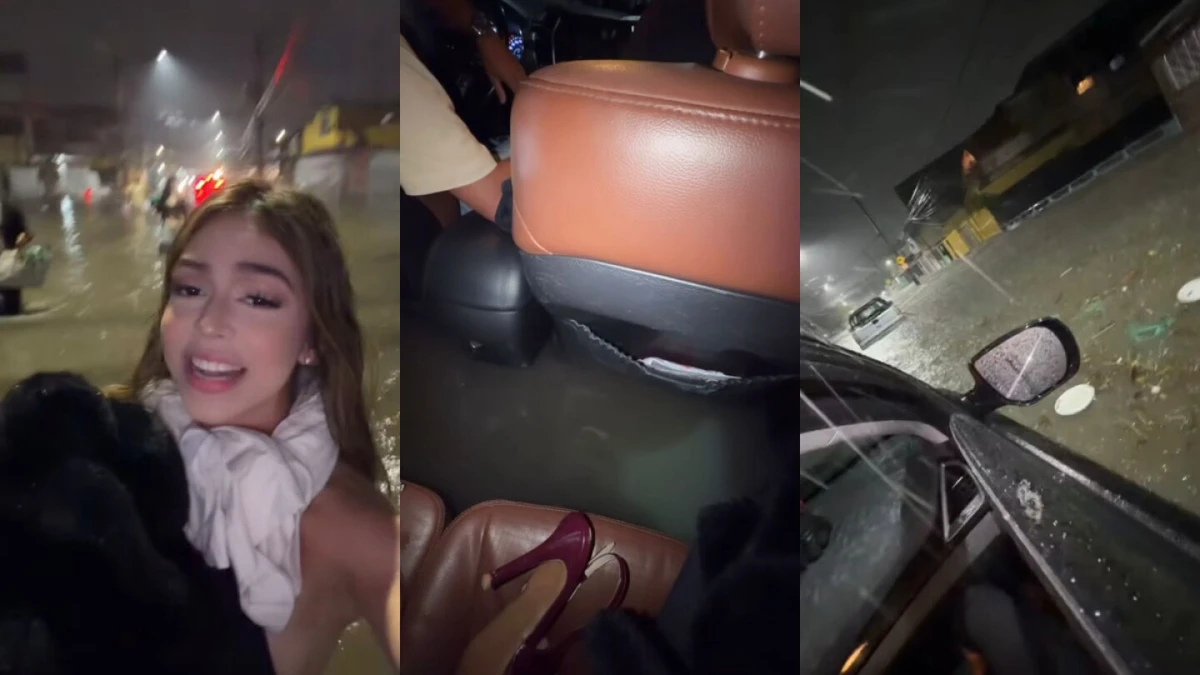 Melody ficou presa em enchente e abandonou carro por Reprodução/Instagram