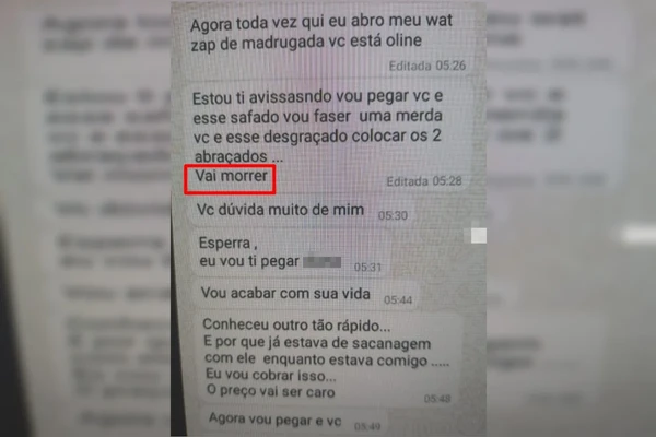 Mensagens de ameaça foram registrada por Reprodução