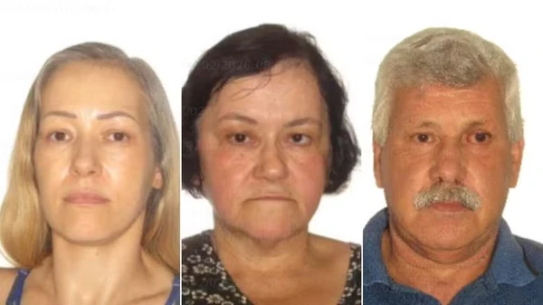 Silvana Germann de Aguiar, de 48 anos, e seus pais, Isail Vieira de Aguiar, 69, e Dalmira Germann de Aguiar, 70