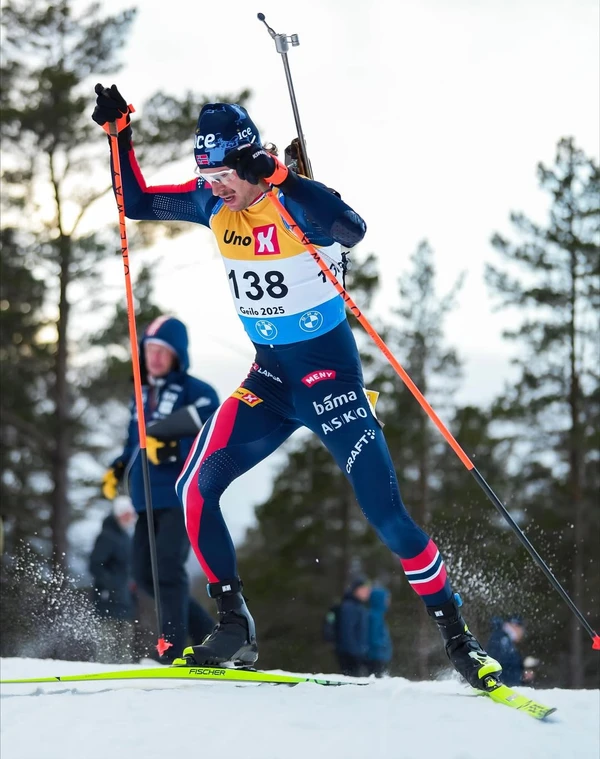 Sturla Holm Lægreid por Reprodução/ Redes sociais/ Nordic Focus Photo Agency