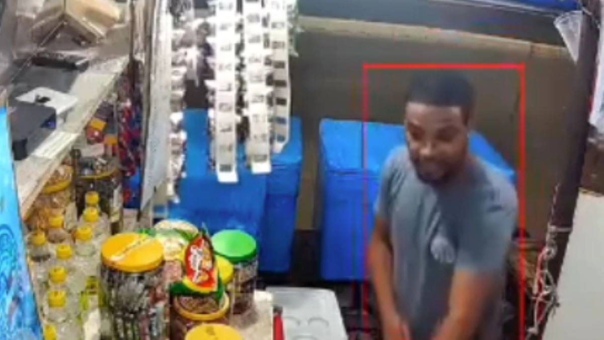 Câmera de segurança registrou o crime