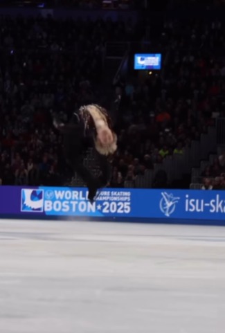 O patinador artístico Ilia Malinin nos Jogos de Inverno 2026 por Reprodução