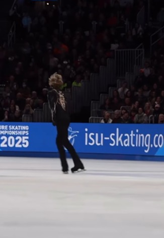 O patinador artístico Ilia Malinin nos Jogos de Inverno 2026 por Reprodução