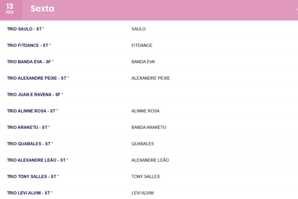 Sexta-feira no Circuito Osmar por Reprodução