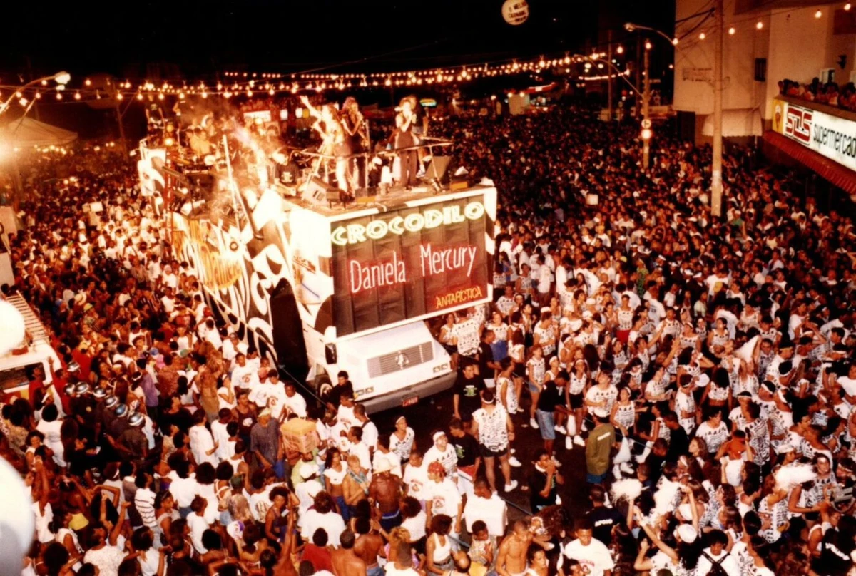 Daniela levou bloco Crocodilo para a Barra