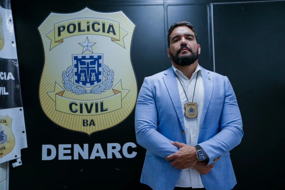 Delegado Ernandes Júnior, diretor do Denarc por Arisson Marinho/CORREIO