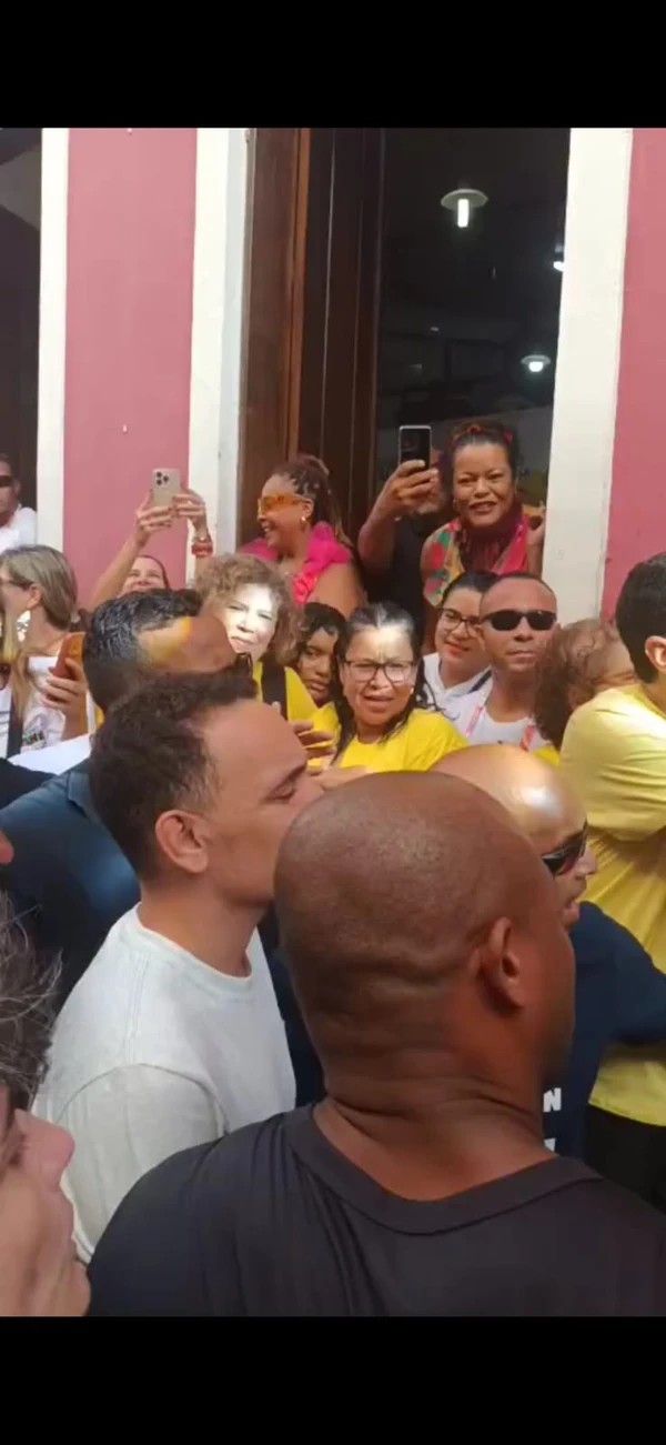 Caetano Veloso e João Gomes no Pelourinho por Gilberto Barbosa/CORREIO