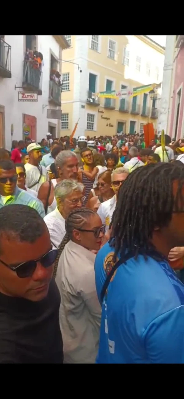 Caetano Veloso e João Gomes no Pelourinho por Gilberto Barbosa/CORREIO