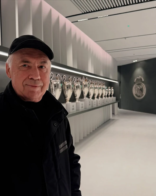 Carlo Ancelotti por Reprodução/Instagram