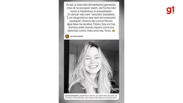 Jornalista morre aos 31 anos após confundir sintomas de câncer agressivo com hérnia por Reprodução