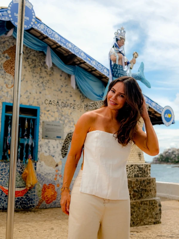 Paolla Oliveira na Casa de Yemanjá por Reprodução/Instagram