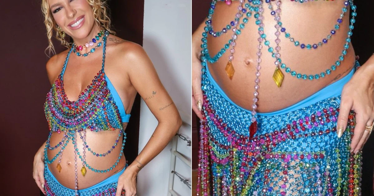 Imagem - Grávida de 5 meses, Lore Improta exibe barrigão e se emociona ao falar que sente presença de Preta Gil