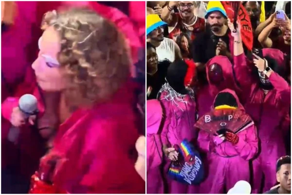 Daniela Mercury no meio da galera