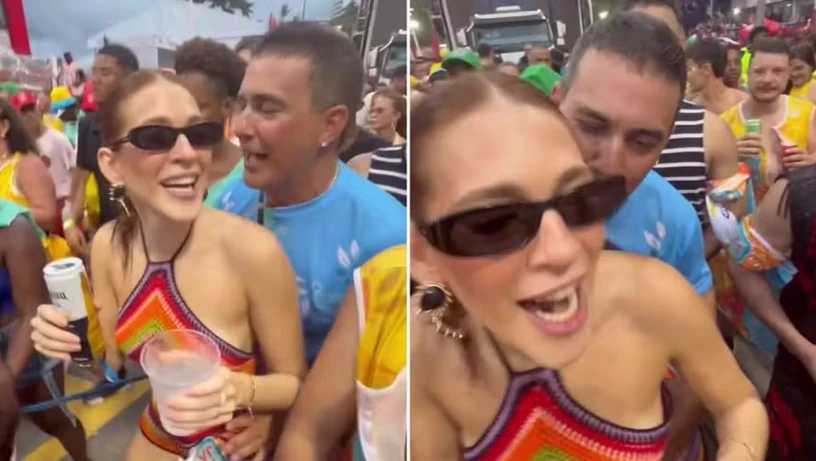 Imagem - Andre Marques dá 'chega mais' em Ana Clara em bloco de Ivete, mas leva fora; VÍDEOS