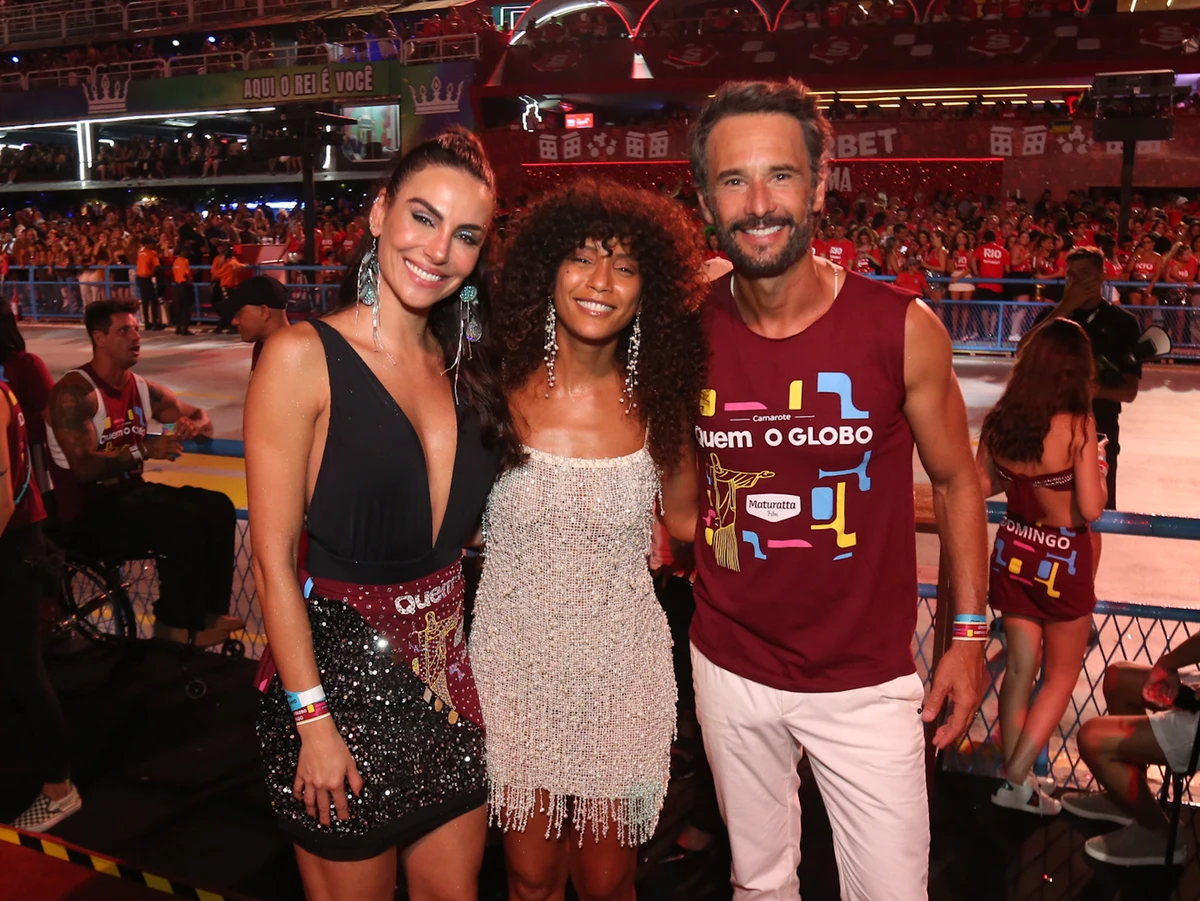 Mel Fronckowiak, Taís Araújo e Rodrigo Santoro