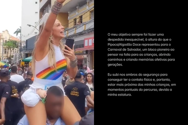 Carla Perez pediu desculpas nas redes sociais