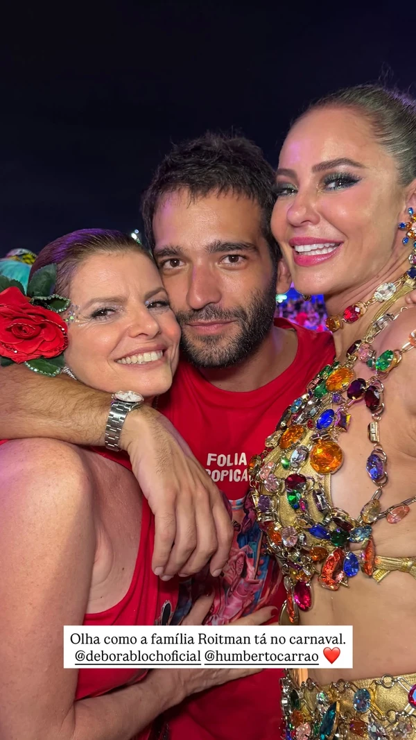 Débora Bloch, Humberto Carrão e Paolla Oliveira por Reprodução/Instagram
