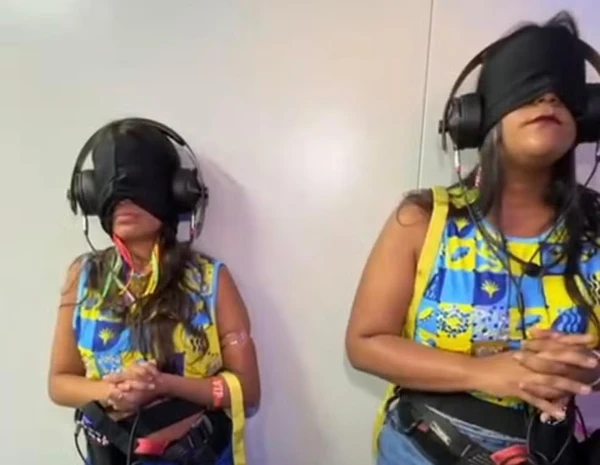 Gabriela e Chaiany foram à Marquês de Sapucaí em ação especial do BBB 26 por Reprodução/Gshow