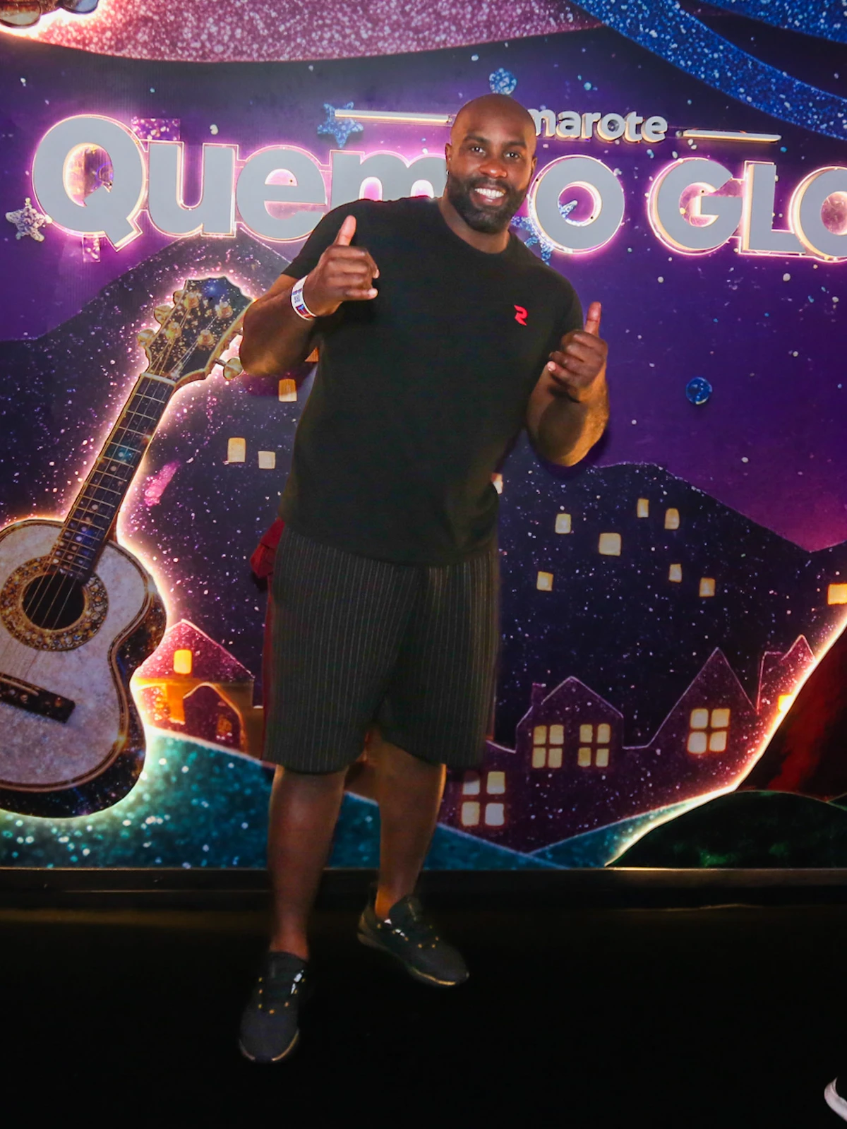 Judoca francês Teddy Riner marcou presença em camarote da Marquês de Sapucaí por Paulo Tauil / Agnews