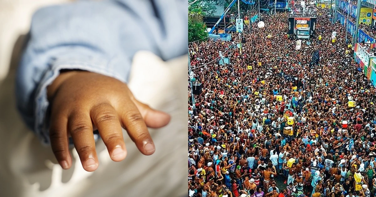 Imagem - Bebê de 1 mês é encontrado sozinho no Carnaval de Salvador após briga dos pais