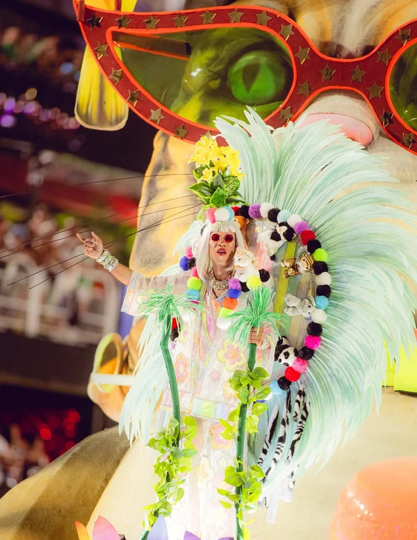 Cão Orelha é homenageado no desfile da Mocidade Independente de Padre Miguel por Reprodução