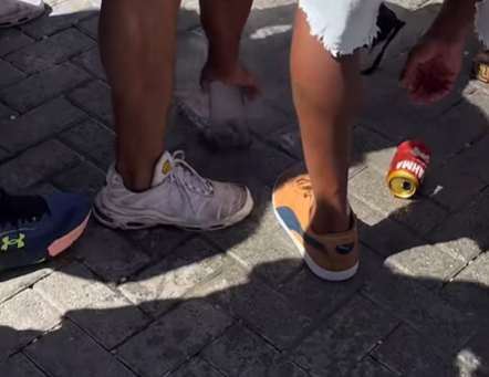 Celular solta fumaça no circuito Osmar por Reprodução/@oquefazeremsalvador