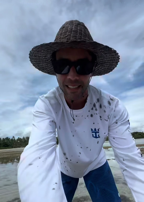 Daniel Cady e as filhas, Marina e Helena Sangalo por Reprodução