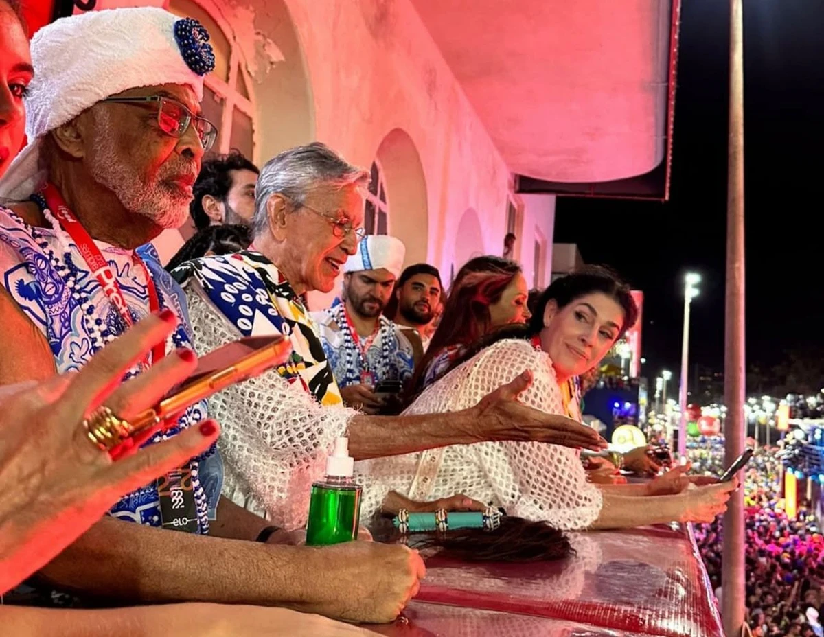 Gilberto Gil, Caetano Veloso e Paula Lavigne
