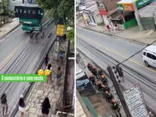 Imagem - Mais policial que folião: bloco de Carnaval flopa e vídeo viraliza na internet