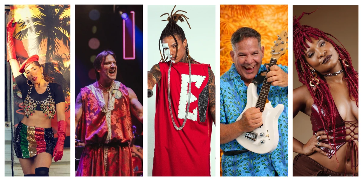 Artistas fazem shows com repertório carnavalesco