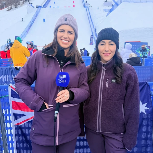 Danika Mason na cobertura dos Jogos Olímpicos de Inverno, na Itália por Reprodução/Instagram