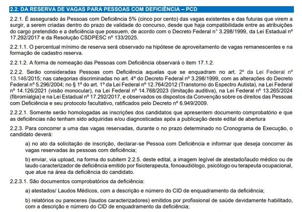 Detalhes sobre vagas do concurso da Defensoria Pública de Santa Catarina por Reprodução