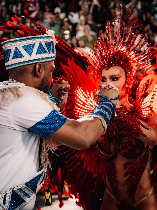 Mestre Fafá e Virginia por Reprodução/Instagram @riocarnaval