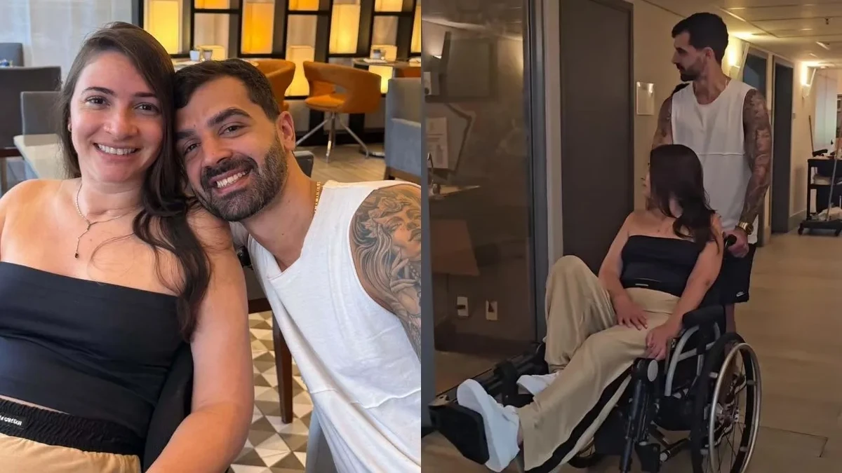 Bruno conheceu ex-ginasta Lais Souza por Reprodução