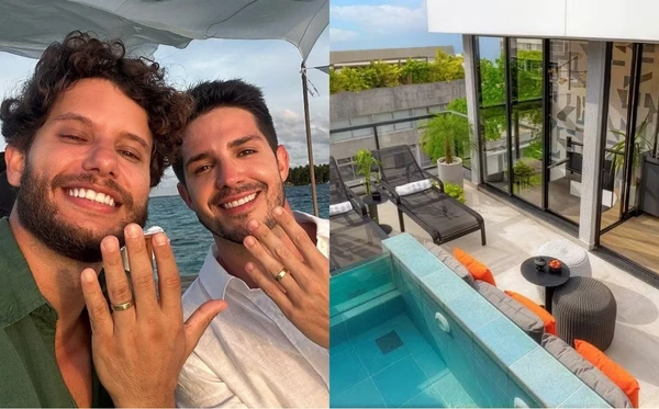 Com piscina na cobertura e décor brutalista, o tríplex de Igor Cosso e Heron Leal chama atenção em Ipanema