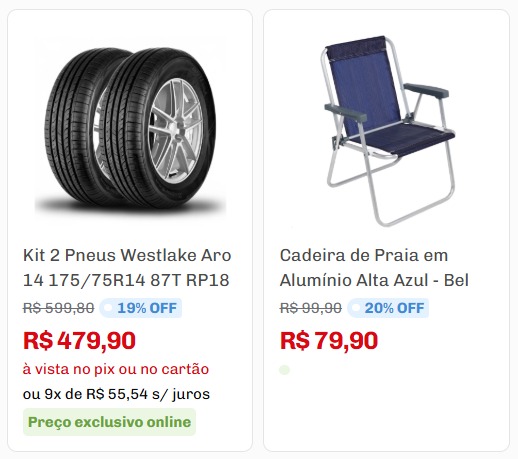 Confira algumas das ofertas por Reprodução