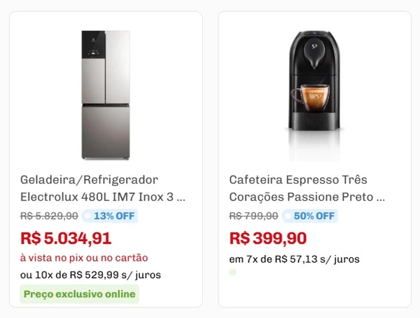 Confira algumas das ofertas por Reprodução