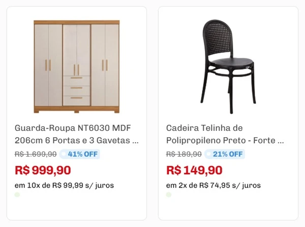 Confira algumas das ofertas por Reprodução
