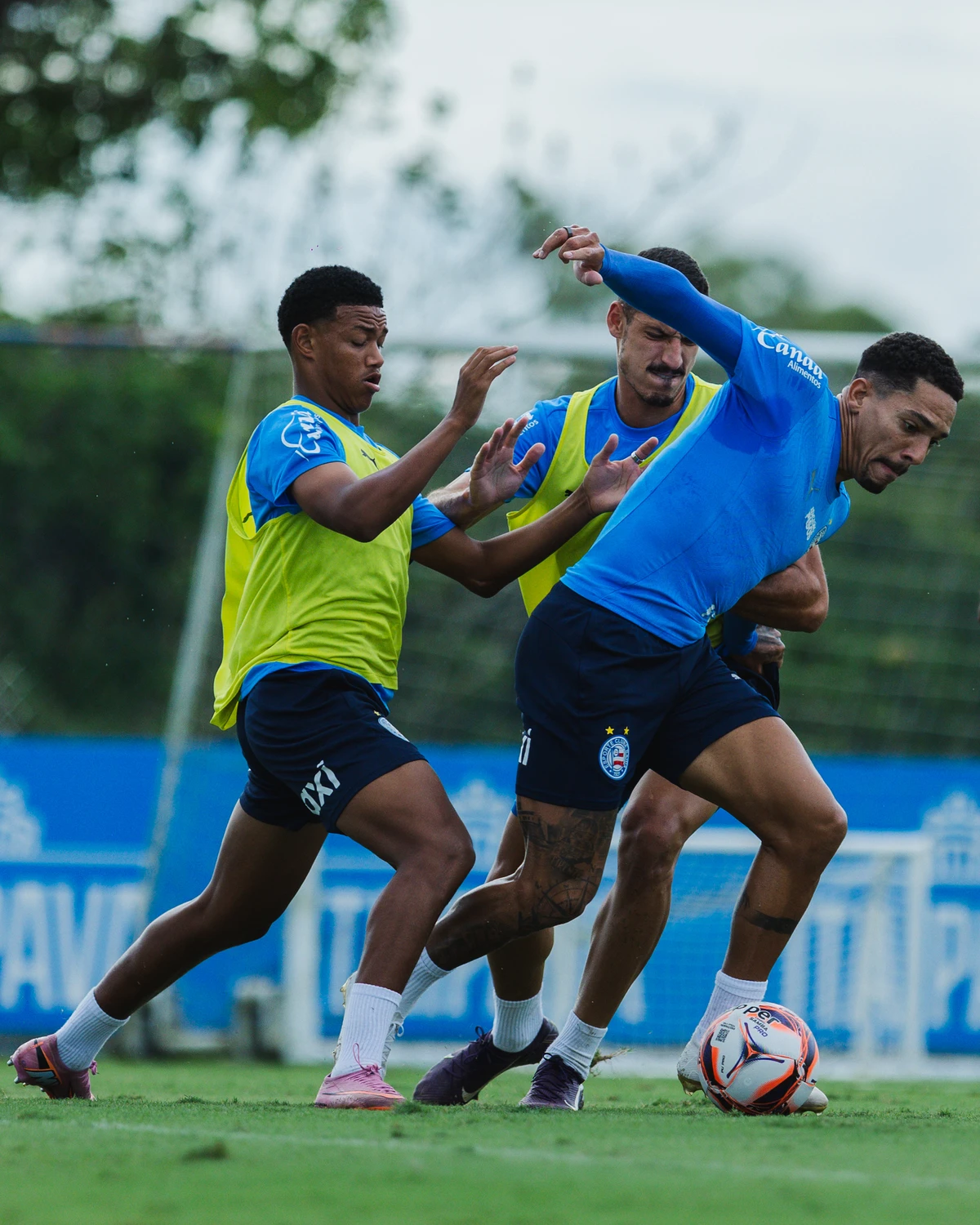 Elenco do Bahia realizou apenas uma sessão de treino antes de enfrentar o Atlético de Alagoinhas por Letícia Martins/ECB