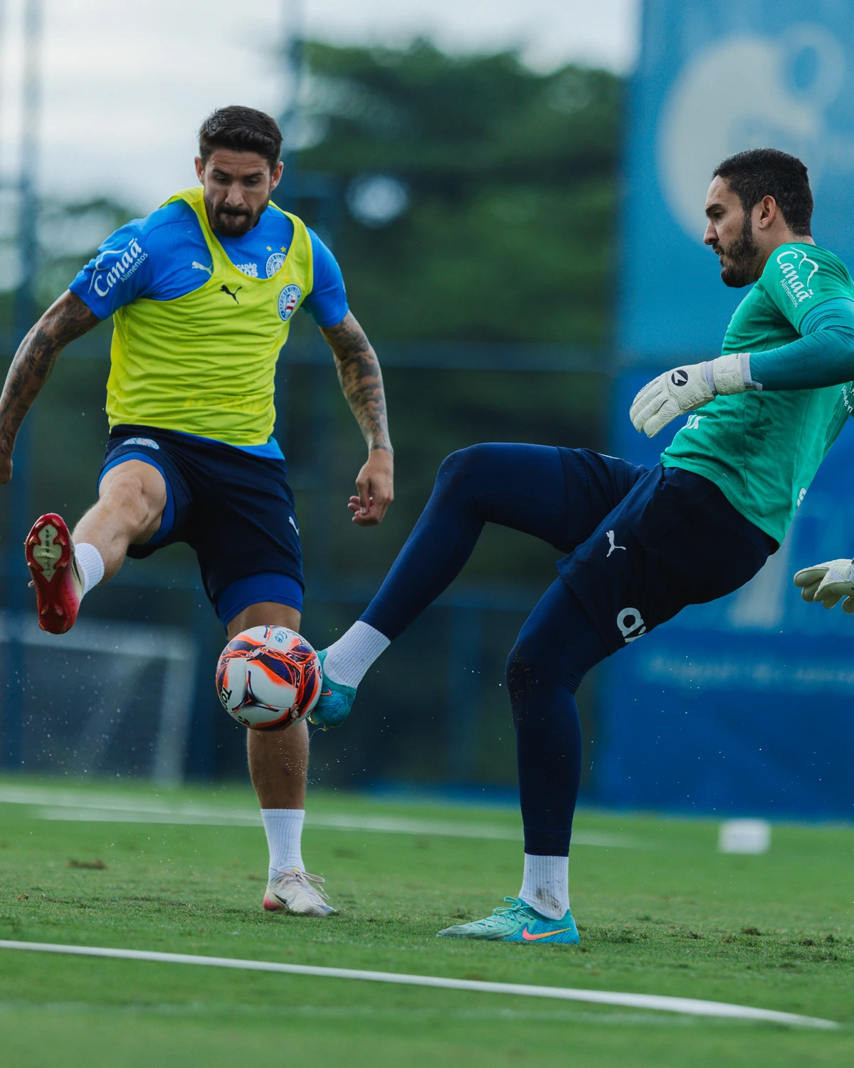 Elenco do Bahia realizou apenas uma sessão de treino antes de enfrentar o Atlético de Alagoinhas por Letícia Martins/ECB