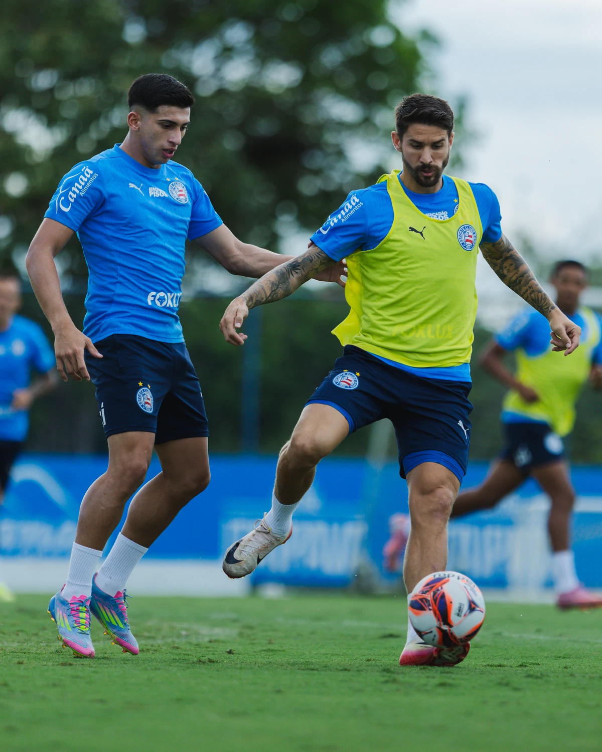 Elenco do Bahia realizou apenas uma sessão de treino antes de enfrentar o Atlético de Alagoinhas por Letícia Martins/ECB