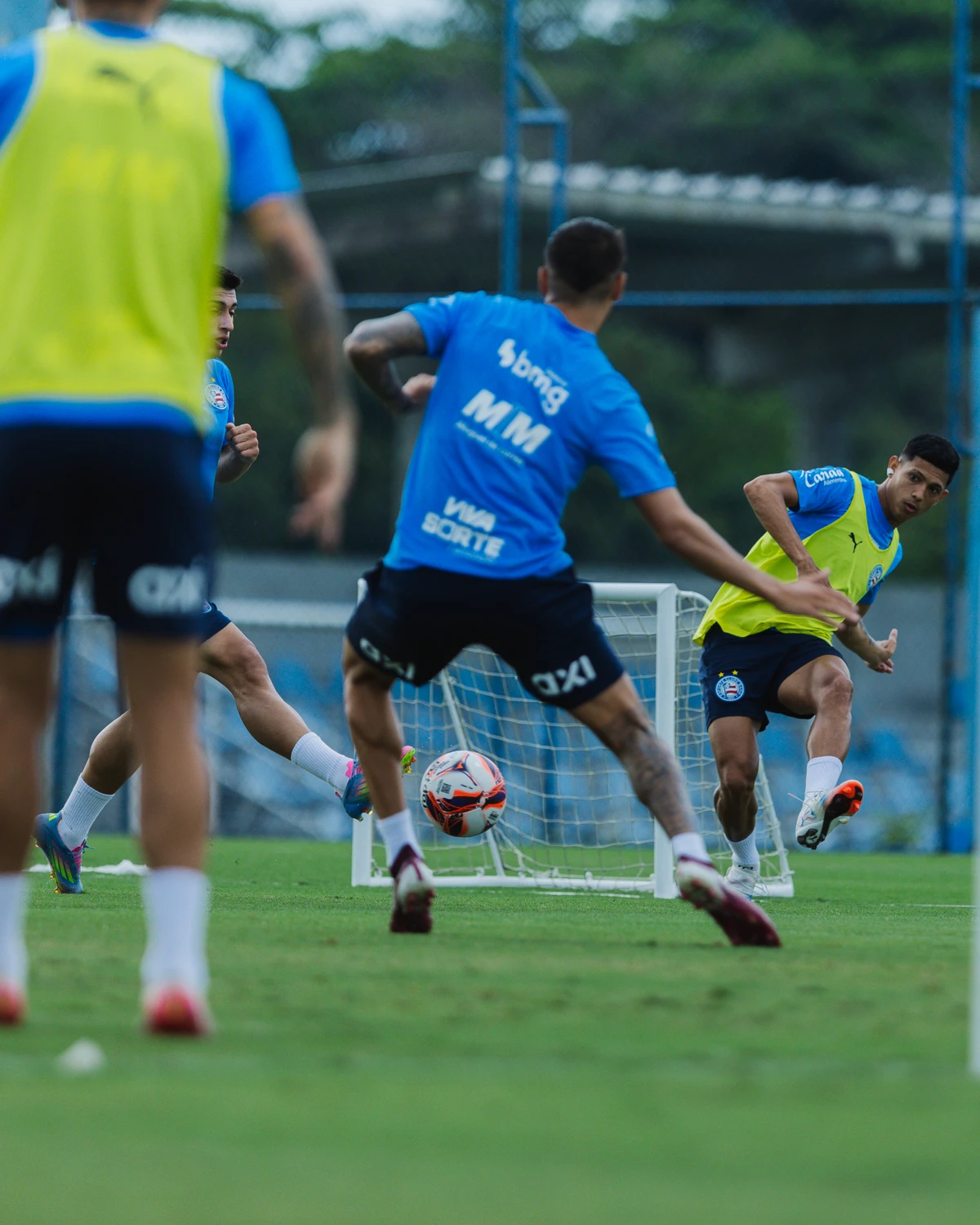 Elenco do Bahia realizou apenas uma sessão de treino antes de enfrentar o Atlético de Alagoinhas por Letícia Martins/ECB